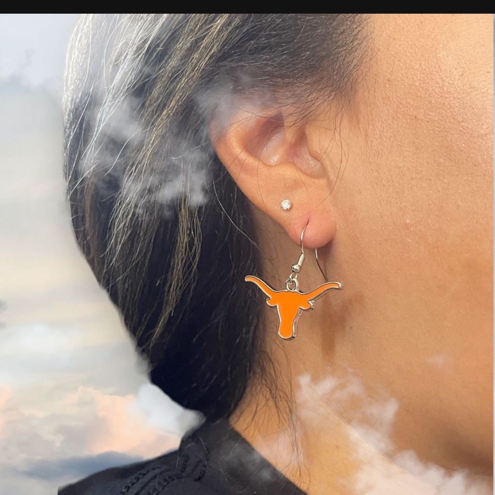 Texas Longhorns Drop Earrings
